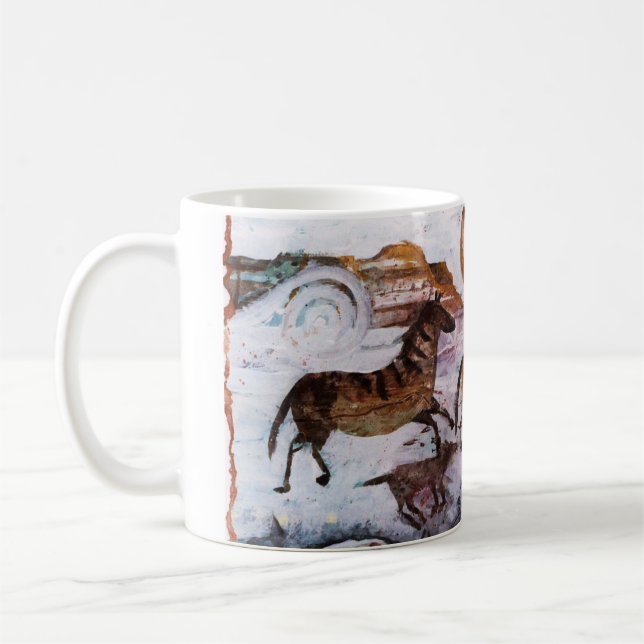 Tasse de pétroglyphe de PMACarlsonHorse (Gauche)