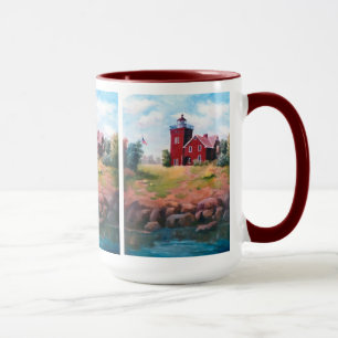 Tasse de phare de deux ports