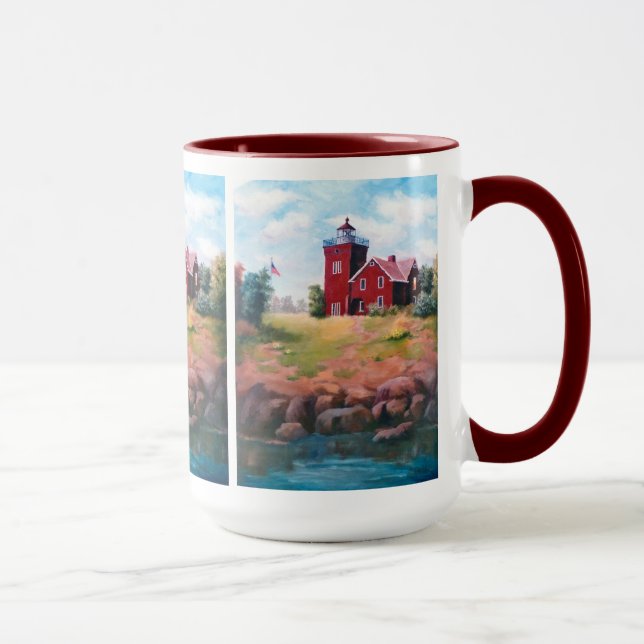 Tasse de phare de deux ports (Droite)