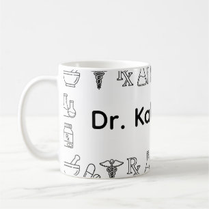 Tasse de pharmacien personnalisée minimaliste