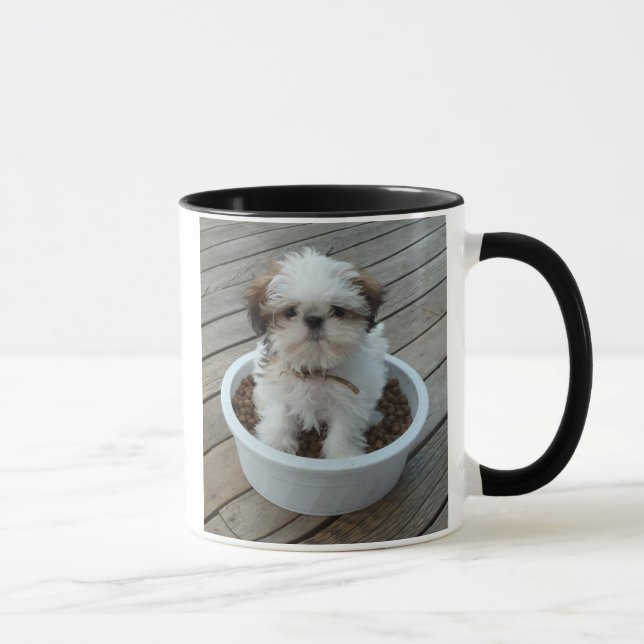 Tasse de photo de chiot de Shih Tzu (Droite)