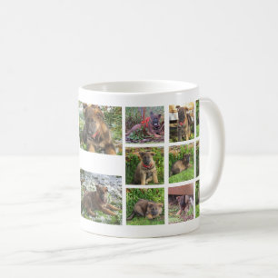 Tasse de photo de collage d'animal familier