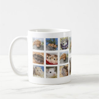 Tasse de photo de collage de hamster/gerbille