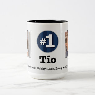 Tasse de photo de coutume de Tio 2 du numéro un