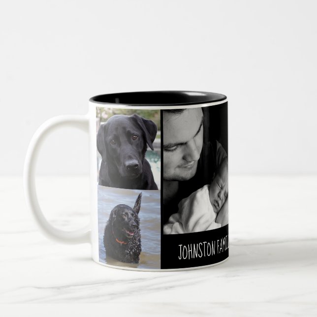 Tasse de photo de la date établie par nom de (Gauche)