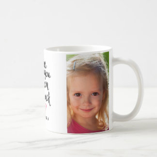 Tasse de photo de Saint-Valentin de lune et de dos