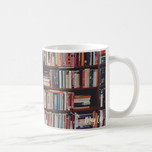 Tasse de photo d'étagère de bibliothèque (Droite)