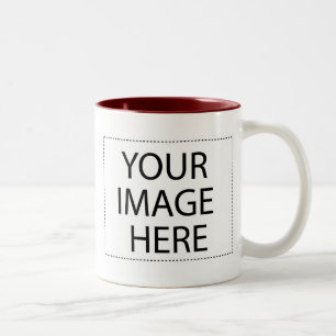 Tasse de photo - modèle 11oz marron de Bourgogne
