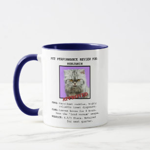 Tasse de photo personnalisée avec évaluation drôle