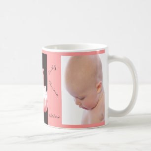 Tasse de photo personnalisée par BÉBÉ rose de