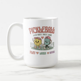 Tasse de pickleball « Play Laugh Repeat » | Image