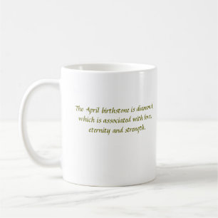 Tasse de pierre porte-bonheur d'avril