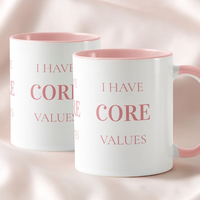 Tasse de Pilates Rose avec Citation Drôle et Typog (Funny Quote Simple Typography Pink Pilates Mug)