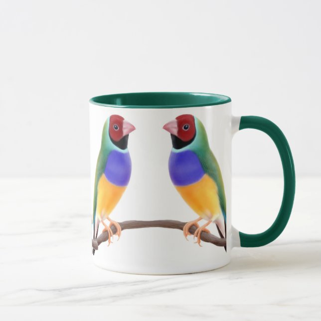 Tasse de pinsons de Gouldian (Droite)