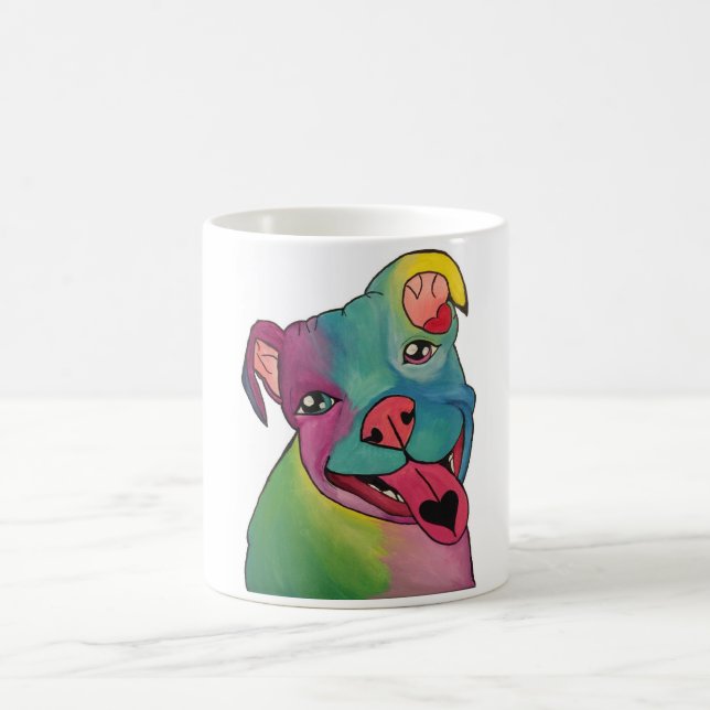 Tasse de pitbull de colorant de cravate (Centre)