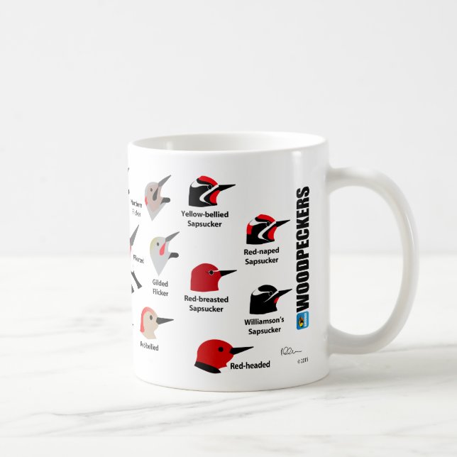 Tasse de piverts de BirdFace (avec des étiquettes) (Droite)