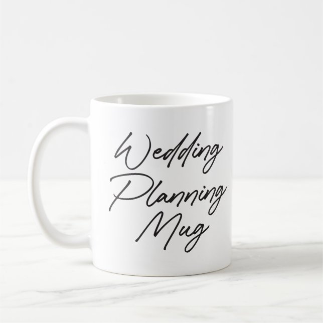 Tasse de planification de mariage Engagement Futur (Gauche)