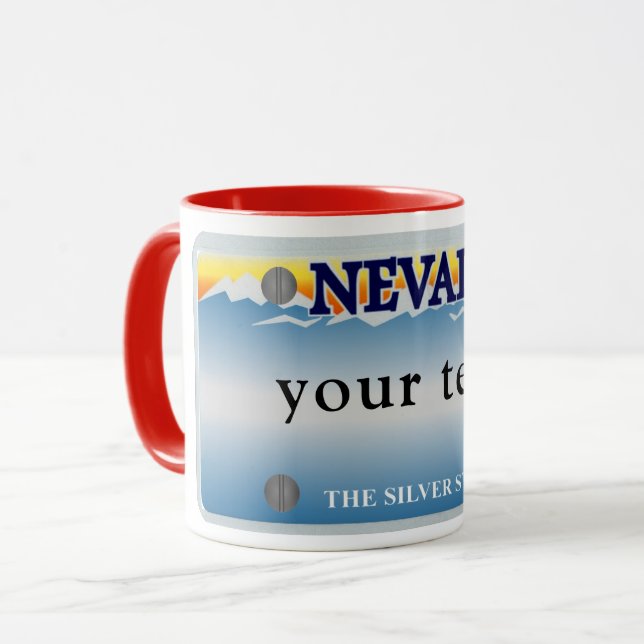 Tasse de plaque d'immatriculation du Nevada (Devant gauche)