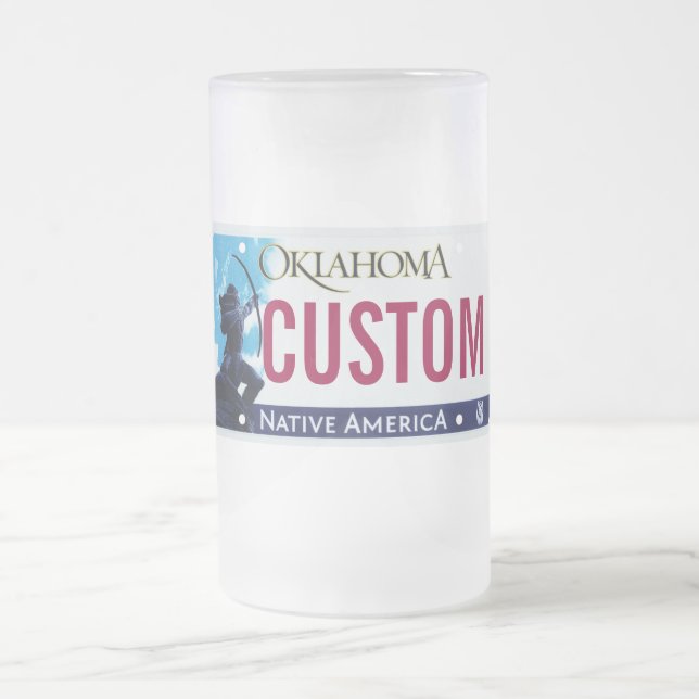 Tasse de plaque minéralogique de l'Oklahoma (Centre)