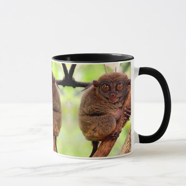 Tasse de poignée de noir de Tarsier (Droite)