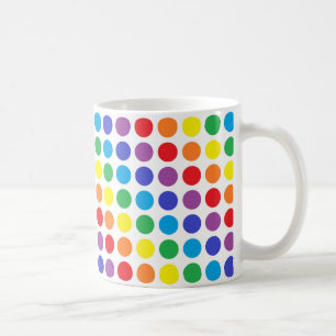 Tasse de pois d'arc-en-ciel