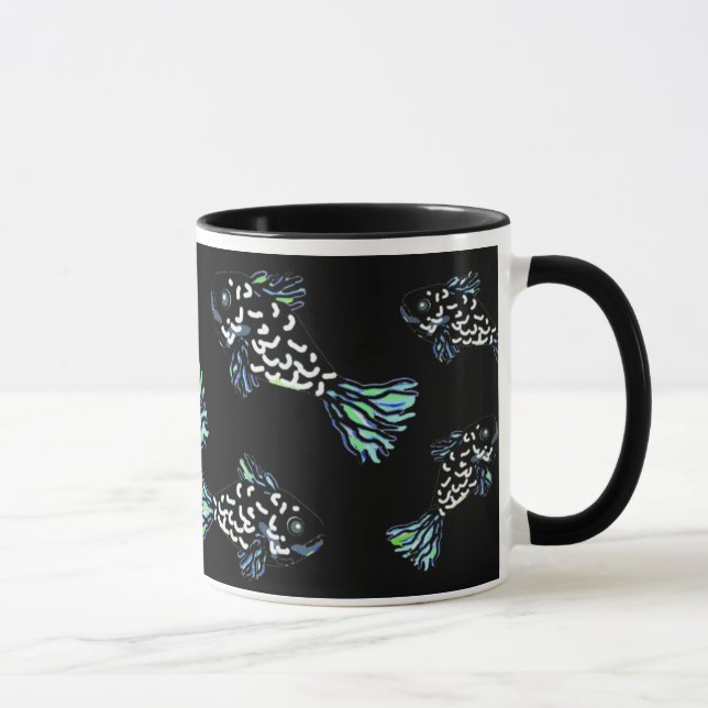 Tasse de poissons de BlueBlackGreen par Susan (Droite)