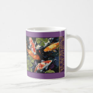Tasse de poissons de Koi