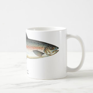 Tasse de poissons de truite arc-en-ciel