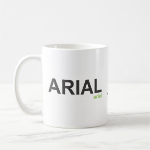 Tasse de police d'Arial