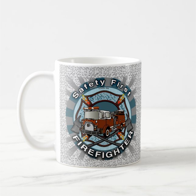 Tasse de pompier de camion de pompiers Sécurité d' (Gauche)