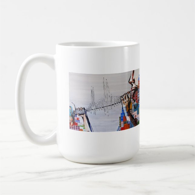 Tasse de porcelaine du bloc alim. SPHR (15 onces) (Gauche)