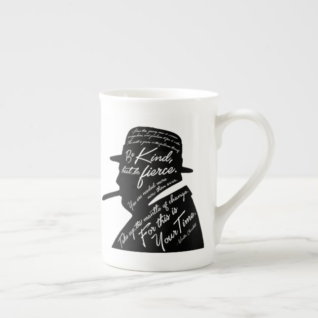 Tasse de porcelaine tendre de Churchill (Droite)