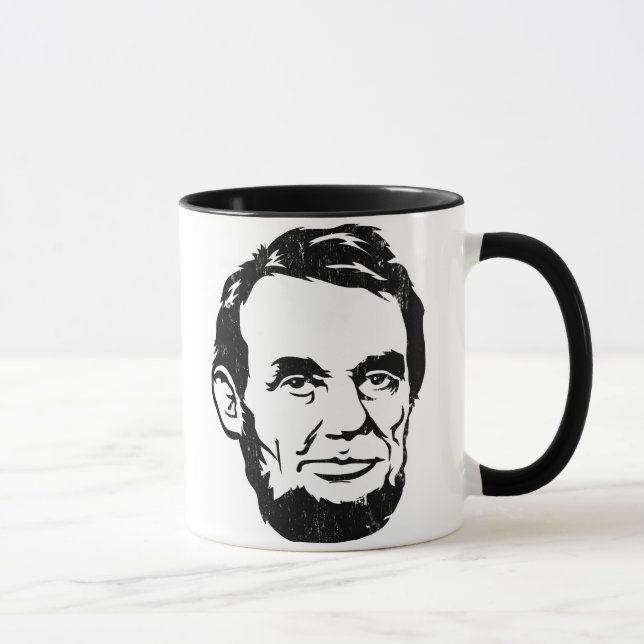 Tasse de portrait d'Abraham Lincoln (Droite)