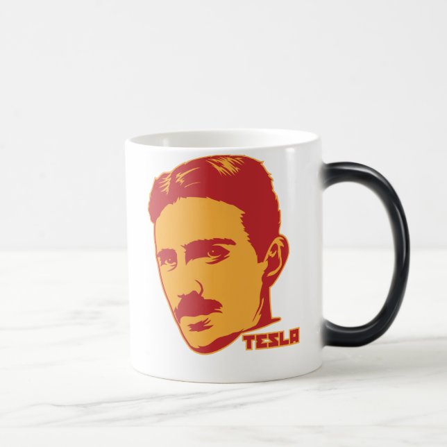 Tasse de portrait de Nikola Tesla (Droite)