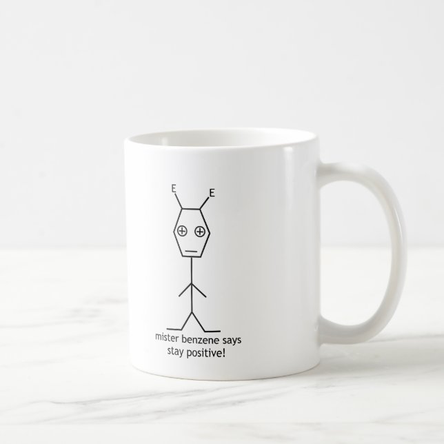 tasse de positif de séjour de benzène de Monsieur (Droite)