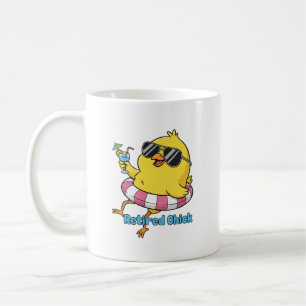 Tasse de poule à la retraite • Mugs drôles pour la
