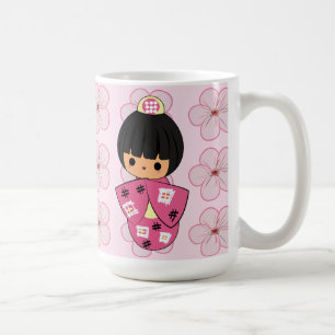 Tasse de poupée de Kawaii Kokeshi