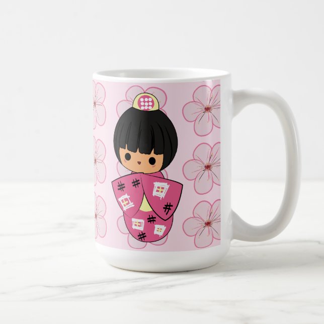 Tasse de poupée de Kawaii Kokeshi (Droite)