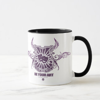 Tasse de pourpre de théâtre