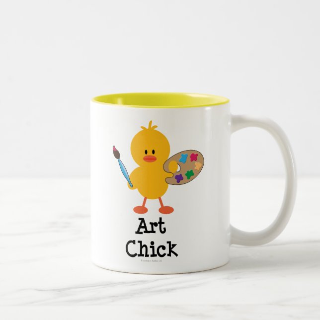 Tasse de poussin d'art (Droit)