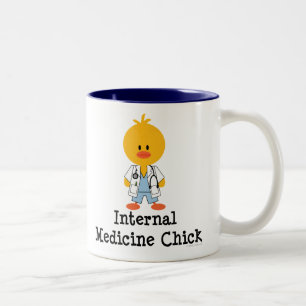 Tasse de poussin de médecine interne