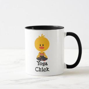 Tasse de poussin de yoga