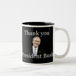 Tasse de président Bush de Merci