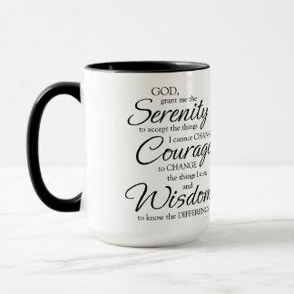 Tasse de prière de sérénité