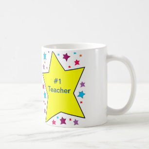 Tasse de professeur avec les étoiles lumineuses