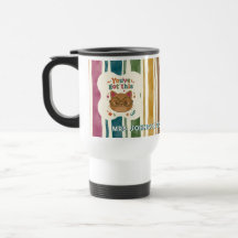 Tasse de professeur de chat personnalisée | Nom et
