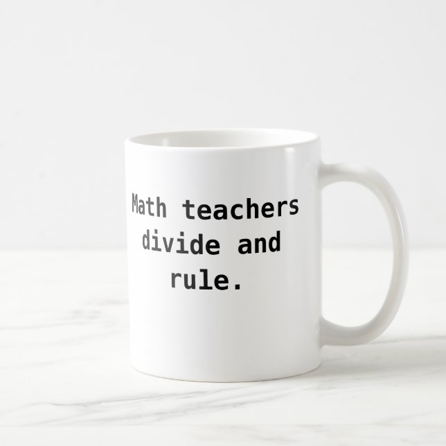 Tasse de professeur de maths - calembour drôle de (Droite)