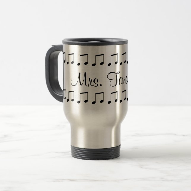 Tasse de professeur de musique personnalisable (Devant gauche)