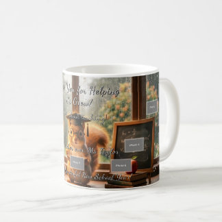 Tasse de professeur d'écureuil de jour de pluie co