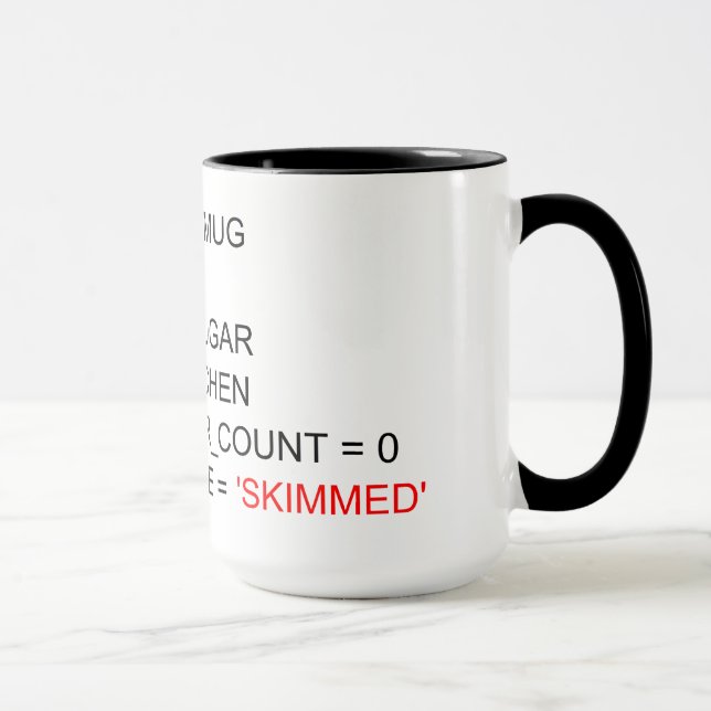 TASSE DE PROGRAMMATION DE THÉ DE SQL (Droite)